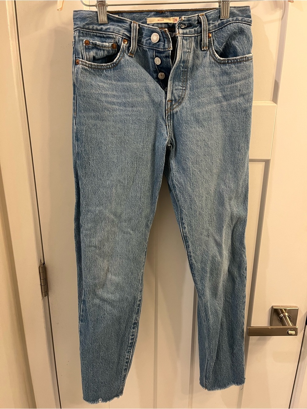 Levi's Light Blue Straight Leg Crop Women's Jeans